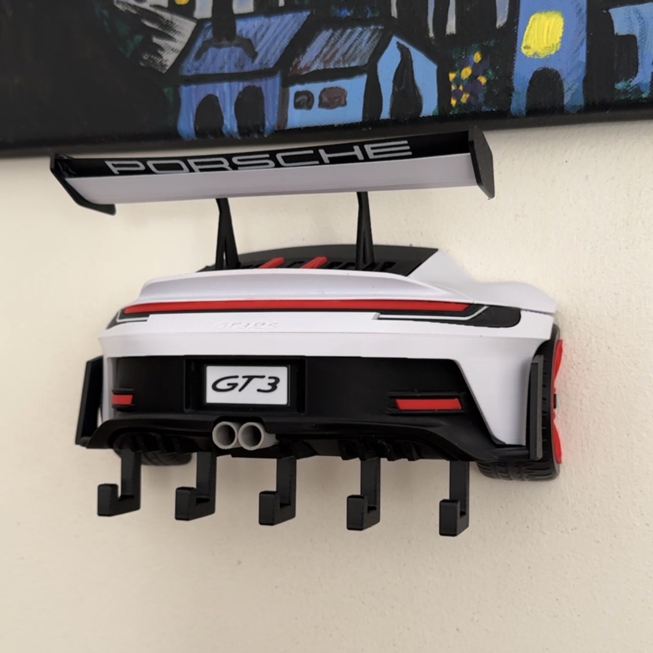 3D printed Porsche key holder